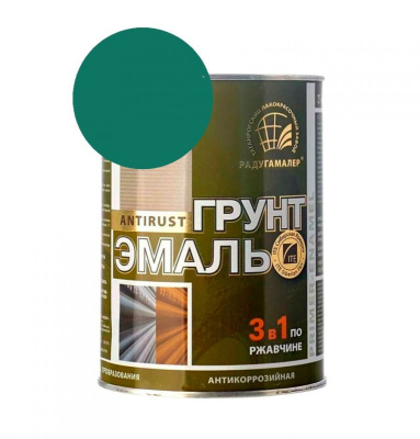 Грунт-эмаль 3*1 (Бирюза) "Радуга"0,9кг
