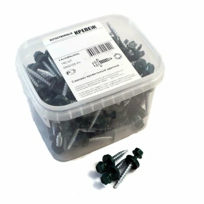 Кровельный саморез  4,8/35  зелен.мох 140шт