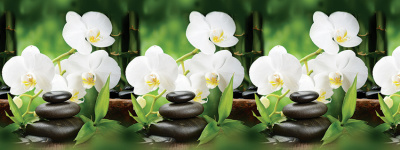 Кух.фартук АБС "Белая орхидея" 3м*0,60см