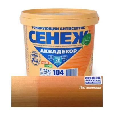 Сенеж Аквадекор Х2-104 лиственница 2,5кг
