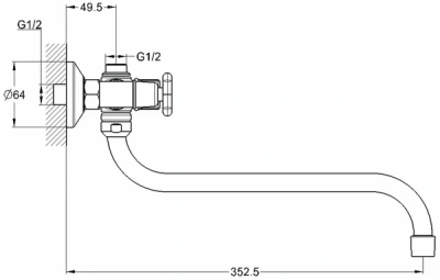Смеситель для ванны JIK7-A102-A