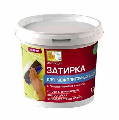 Затирка д/швов графит 1,7кг "Коллекция"