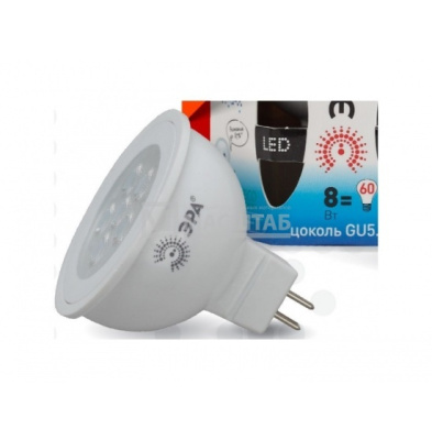 Лампа Эра LED MR16-8W-842-GU5.3
