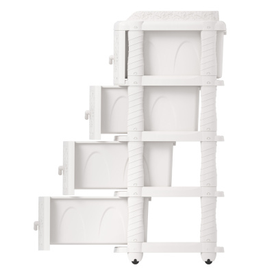 Комод 4-хсекц. АУРА белый ам8890