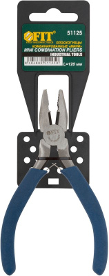 Плоскогубцы комбинированные "мини" синие ручки 120мм 51125