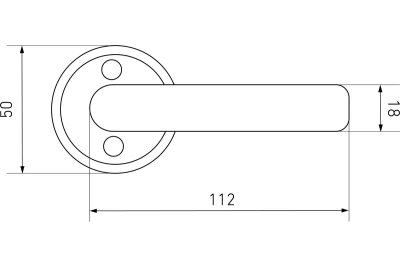 Ручка дверная 16/006 хром