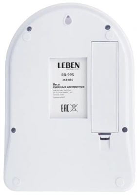 Весы кух. Leben 5кг о268056