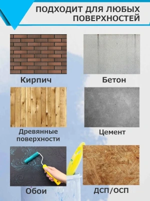 Краска ВД-АК д/стен и потолков 5кг "СТАТУС"