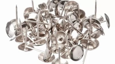 Гвозди мебельные большие, хром