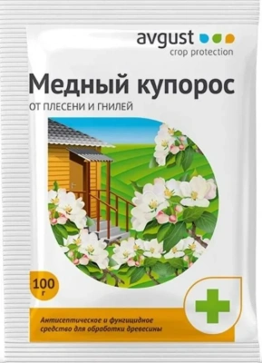 Медный купорос 100гр д/защиты древесины "Грин Бэлт 01-676"