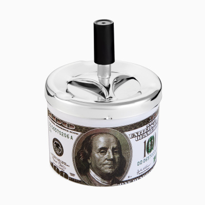 Пепельница бездымная "Доллар"9*12см 283196