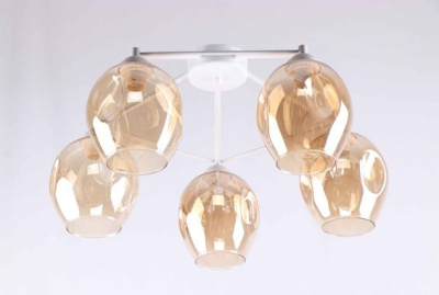 Люстра GLX-934-5-WT+BR