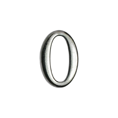 Цифра дверная АЛЛЮР "0"хром