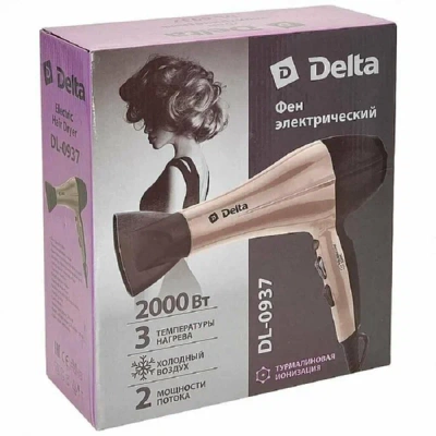 Фен Delta DL-0937 2200Вт черн/беж
