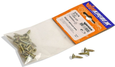 Шуруп желтый цинк 4,0/16  28шт