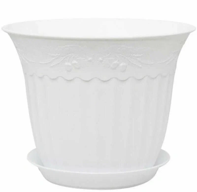 Кашпо "Дубок" 0,6л (белый)