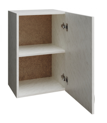 Шкаф для посуды 500 бел мрамор