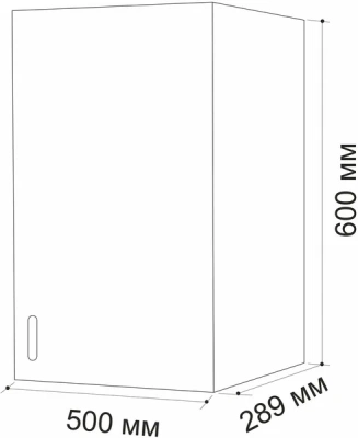 Шкаф для посуды 500 бел мрамор