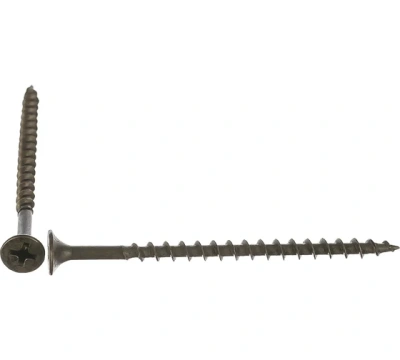 0200373 Саморез черный 4,2х64 потай крупная резьба 100шт