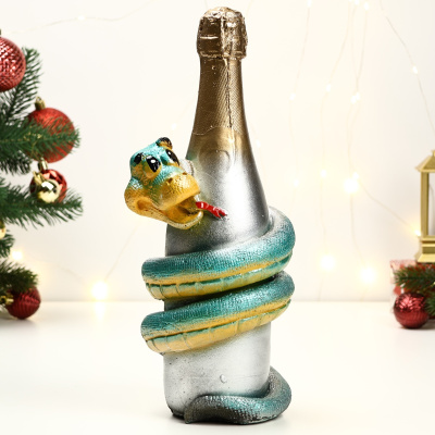 Копилка Змея с шампанским 10699345