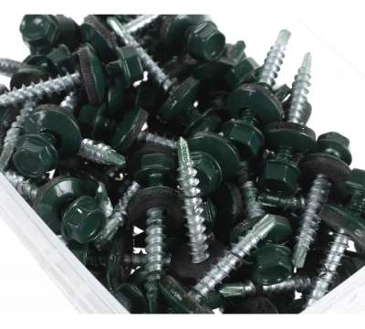Кровельный саморез  4,8/35  зелен.мох 80шт
