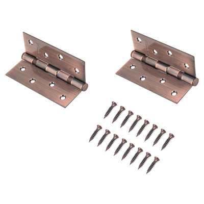 Петля АЛЛЮР 2043 универс 101*76 медь 2шт