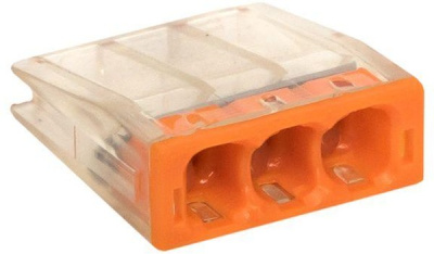 Клемма СМК 2273-243 с пастой 2*0,5-2,5мм2