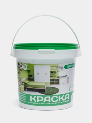 Краска  В/Д д/стен и потолков влагостойкая 3кг "ЭМАЛЬЕР" 