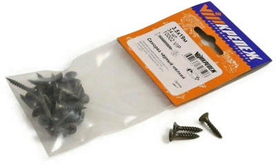 Саморез черный 3,5/19м 34шт