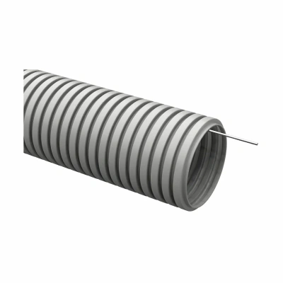 626926 Труба гофр.20мм ПВХ (серая) с зондом 1м