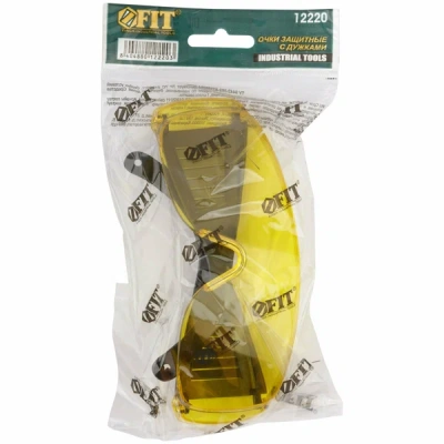 Очки защитные с дужками желтые  12220