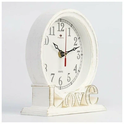 Часы наст. Классика круг 19см бел/зол 1916-002
