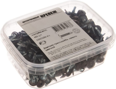 Саморез прессшайба коричневая 4,2х13 сверло 450шт