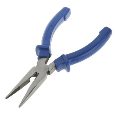 Утконосы СЕРВИС КЛЮЧ прямые 200мм синие ручки 71201