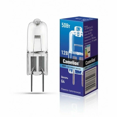 Лампа Camelion JC 50W G6.35 220V галоген.