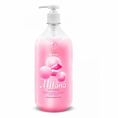 Крем мыло жидкое увлажняющее 1000мл "MILANA frut bubbles"