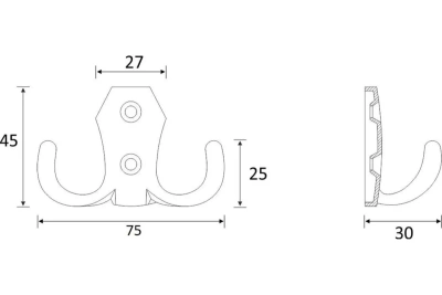 Крючок KR0020 золото