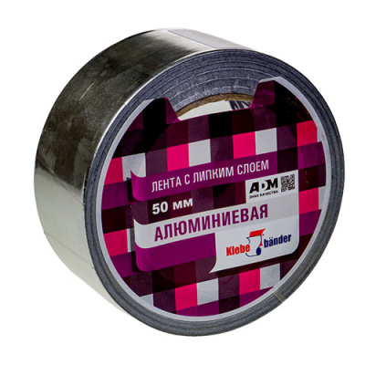 Лента алюминиевая 50мм*25м "KLEBEBANDER"