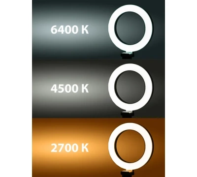 Светильник 6Вт кольцевая лампа штатив диммер USB SQ0373-0301