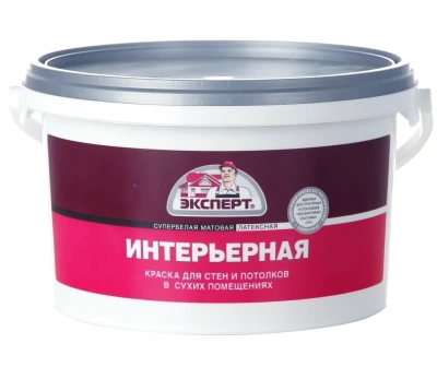 Краска в/э "ЭКСПЕРТ" интерьерная с/б лат. 3кг