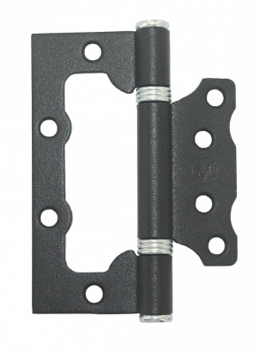 Петля накладная  ПНУ-100 чёрная/цинк