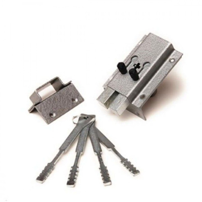 Замок накладной Делга Комаз обрат.ход ключа