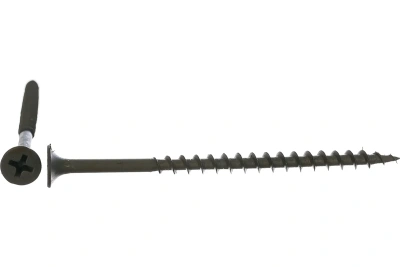 0200375 Саморез черный 4,2х70 потай крупная резьба 100шт