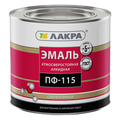 Эмаль ПФ-115 ЛАКРА 1.9кг