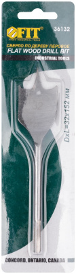 Сверло по дереву перовое 32-152мм 36132