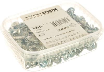 Саморез прессшайба 4,2/16 сверло 260шт