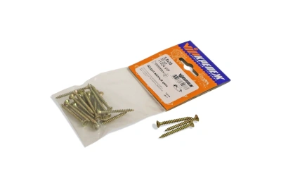 Шуруп желтый цинк 3,5/35  20шт