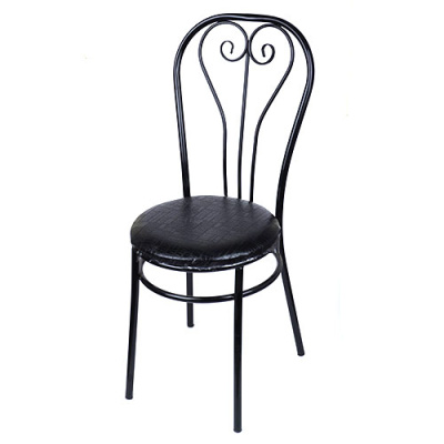 Стул Версаль черн.крокодил -ножки черн.