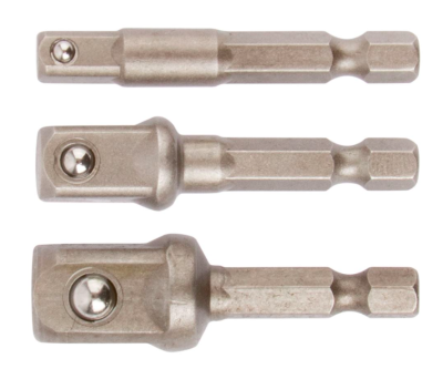 Адаптеры под головки под биты 3шт Курс 57952