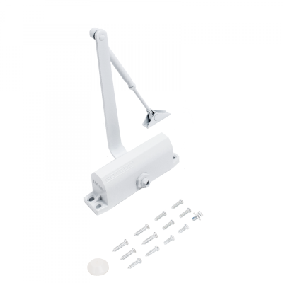 Доводчик дверной NOTEDO DС-080-НО с фикс бел 60-100кг